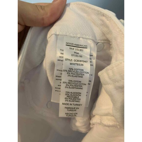 Good American White Boot Cut NWT Jeans, Size 16 - Picture 5 of 5